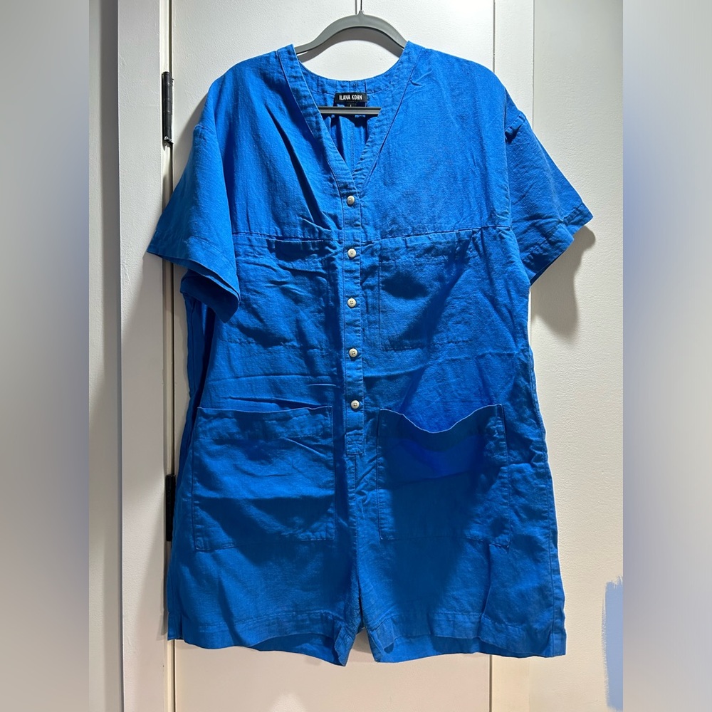 Ilana Kohn Tuck Linen Romper